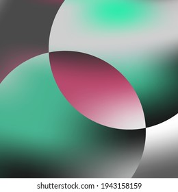 Futuristic gradient shapes abstract background vector art.