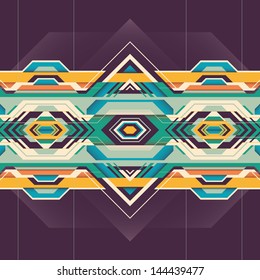 Futuristic graphic with colorful abstraction. Vector illustration.