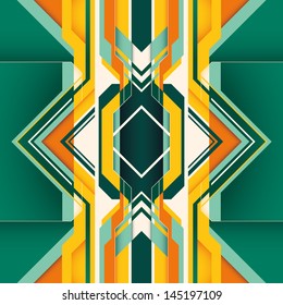 Futuristic graphic with creative abstraction. Vector illustration.