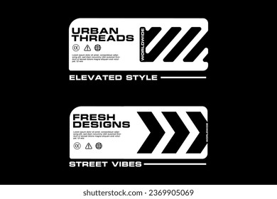 futuristic graphic tee design streetwear style editable template