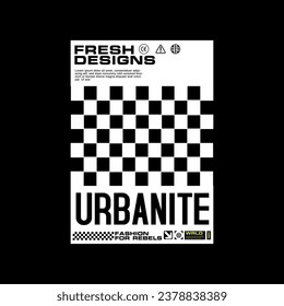 Futuristic Graphic tee urban streetwear concept vector design
