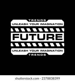 Futuristic Graphic tee urban streetwear concept vector design
