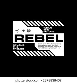 Futuristic Graphic tee urban streetwear concept vector design
