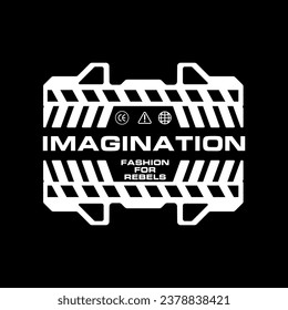 Futuristic Graphic tee urban streetwear concept vector design