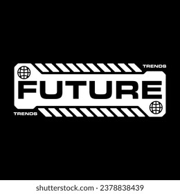 Futuristic Graphic tee urban streetwear concept vector design