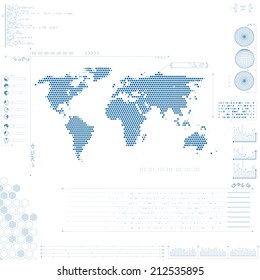 Futuristic graphic user interface