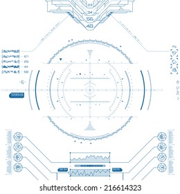 Futuristic graphic user interface
