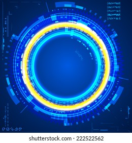 Futuristic graphic user interface
