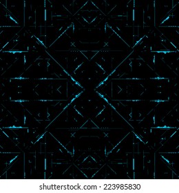 Futuristic graphic user interface