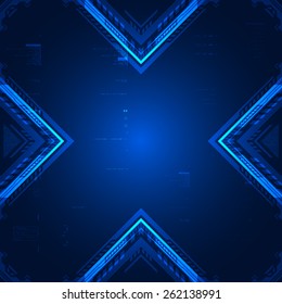 Futuristic graphic user interface