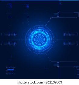 Futuristic graphic user interface