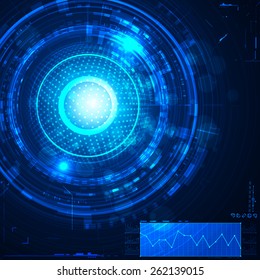 Futuristic graphic user interface