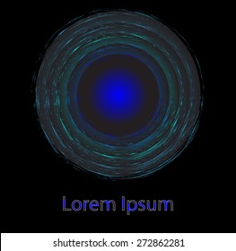 Futuristic graphic user interface