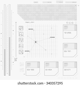 Futuristic graphic user interface