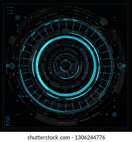 Futuristic graphic user interface. Technology background. Vector illustration.