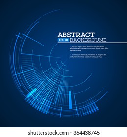 Futuristic graphic user interface. Vector illustration EPS10