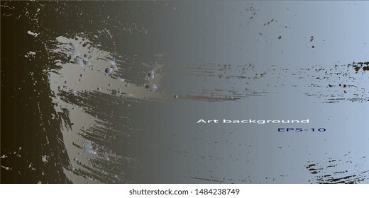 Futuristic graphics. Design background. Abstract vintage background. Creative vector background for banner and flyer. Texture stains. Designer decorative cover. Vector graphics. Spots and blots