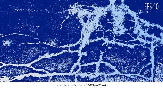 Futuristic graphics. Design background. Abstract vintage background. Creative vector background for banner and flyer. Texture stains. Designer decorative cover. Vector graphics. Spots and blots
