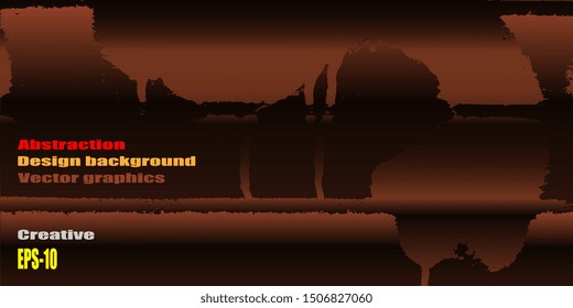 Futuristic graphics. Design background. Abstract vintage background. Creative vector background for banner and flyer. Texture stains. Designer decorative cover. Vector graphics. Spots and blots