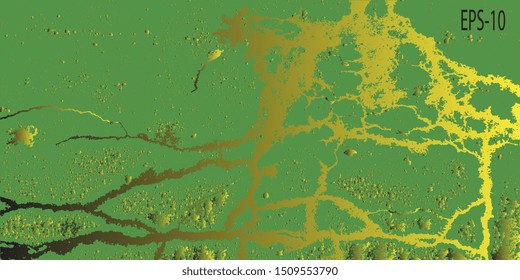 Futuristic graphics. Design background. Abstract vintage background. Creative vector background for banner and flyer. Texture stains. Designer decorative cover. Vector graphics. Spots and blots