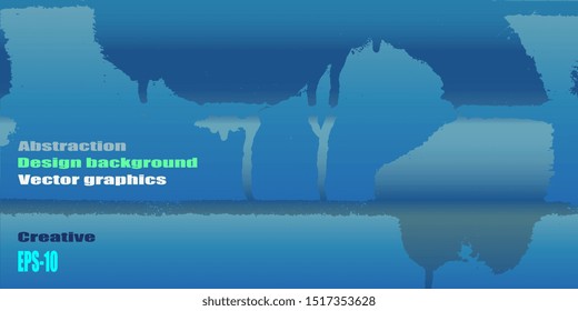 Futuristic graphics. Design background. Abstract vintage background. Creative vector background for banner and flyer. Texture stains. Designer decorative cover. Vector graphics. Spots and blots