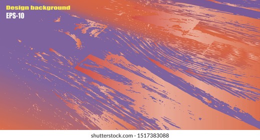 Futuristic graphics. Design background. Abstract vintage background. Creative vector background for banner and flyer. Texture stains. Designer decorative cover. Vector graphics. Spots and blots