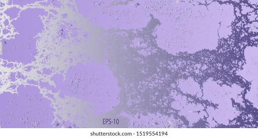 Futuristic graphics. Design background. Abstract vintage background. Creative vector background for banner and flyer. Texture stains. Designer decorative cover. Vector graphics. Spots and blots