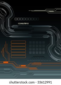 Futuristic gray background