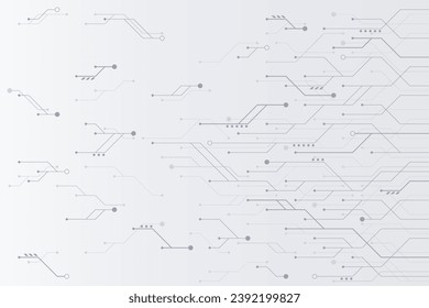 Futuristic gray technology background, electronic motherboard, abstract background with High-tech technology texture svg