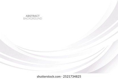 Futuristic gray white abstract background. shining wave lines pattern for banner, wallpaper, cover. Vector illustration