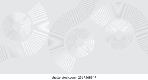 Futuristic gray white abstract background. geometric square shape vector background. Modern futuristic squares geometric overlap layer pattern. Minimal geometric.