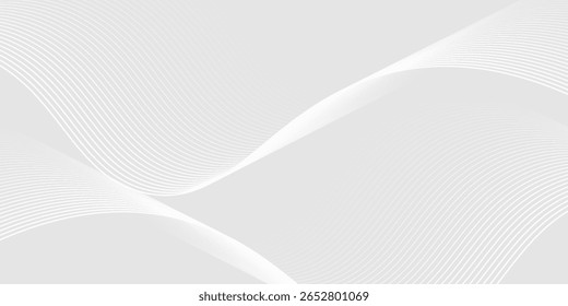 Futuristic gray white abstract background. vector