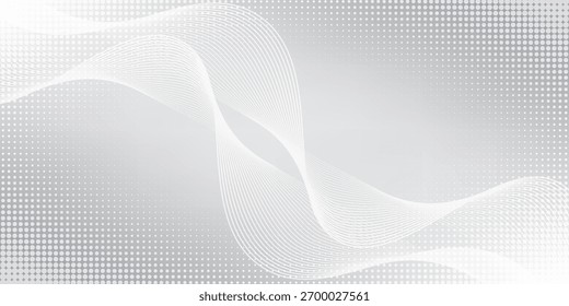 Fondo abstracto blanco gris futurista. patrón de líneas de onda brillante para Anuncio, Fondo de pantalla, cubierta. Eps10