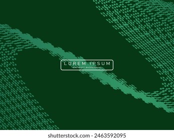 Futuristic green abstract background. Geometric gradient green pattern forms abstract vector background. Green modern background, perfect for cards, banners, brochures, websites, technology, etc.