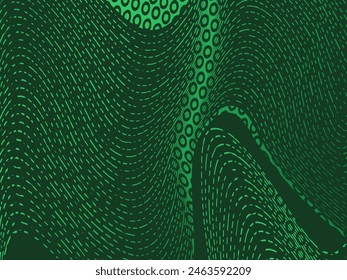 Futuristic green abstract background. Geometric gradient green pattern forms abstract vector background. Green modern background, perfect for cards, banners, brochures, websites, technology, etc.