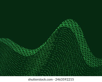 Futuristic green abstract background. Geometric gradient green pattern forms abstract vector background. Green modern background, perfect for cards, banners, brochures, websites, technology, etc.