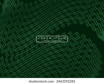 Futuristic green abstract background. Geometric gradient green pattern forms abstract vector background. Green modern background, perfect for cards, banners, brochures, websites, technology, etc.