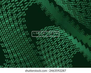 Futuristic green abstract background. Geometric gradient green pattern forms abstract vector background. Green modern background, perfect for cards, banners, brochures, websites, technology, etc.