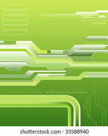 Futuristic green background