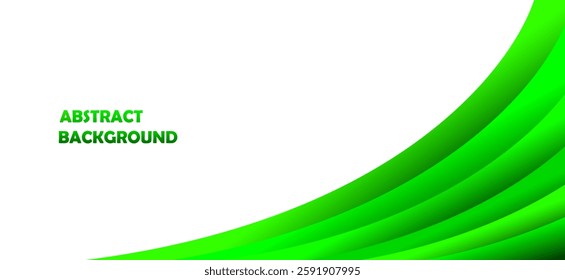 Futuristic green gradient colour curve shape pattern design background vector illustration. Dynamic shapes composition wave shape. perfect for modern projects ,basktop wallpaper,business,poste banner.
