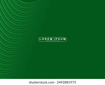 Fondo abstracto de líneas verdes futuristas. Las líneas verdes geométricas forman el fondo abstracto del Vector. Fondo moderno verde.