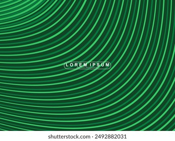 Futuristic green lines abstract background. Geometric green lines form abstract vector background. Green modern background.