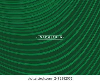 Futuristic green lines abstract background. Geometric green lines form abstract vector background. Green modern background.