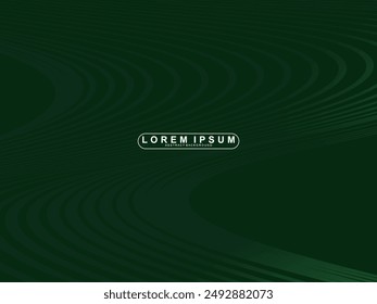 Fondo abstracto de líneas verdes futuristas. Las líneas verdes geométricas forman el fondo abstracto del Vector. Fondo moderno verde.