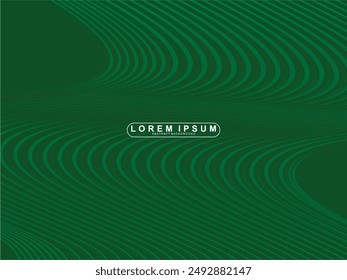 Futuristic green lines abstract background. Geometric green lines form abstract vector background. Green modern background.