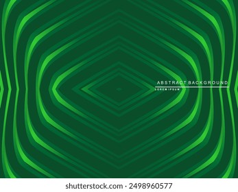 Líneas verdes futuristas de fondo abstracto. Las líneas verdes geométricas forman un fondo de Vector abstracto. Fondo moderno verde.