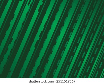 Fundo abstrato das linhas verdes futuristas. Linhas verdes geométricas formam um plano de fundo vetorial abstrato. Fundo moderno verde.