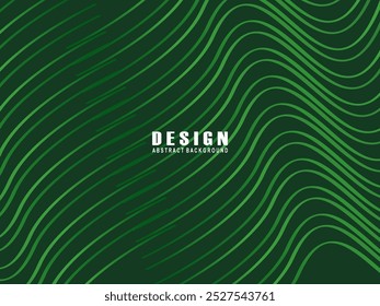 Futuristische grüne Linien abstrakter Hintergrund. Geometrische grüne Linien bilden einen abstrakten Vektorhintergrund. Grüner, moderner Hintergrund.