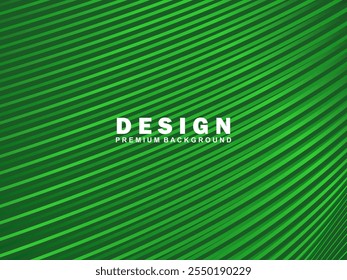 Fundo abstrato das linhas verdes futuristas. Linhas verdes geométricas formam um plano de fundo vetorial abstrato. Fundo moderno verde.