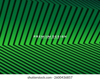 Futuristic green lines abstract background. Geometric green lines form abstract vector background. Green modern background.